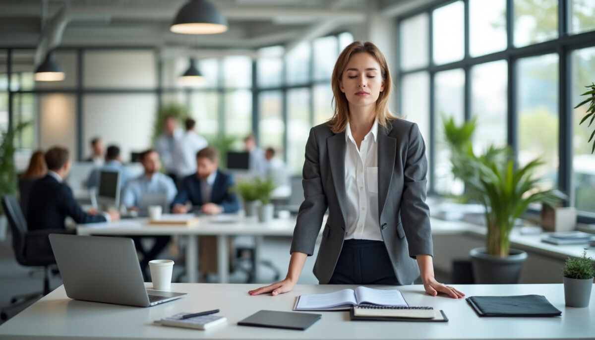 découvrez un exercice minute efficace pour gérer le stress au travail et rester concentré toute la journée sans décrocher.